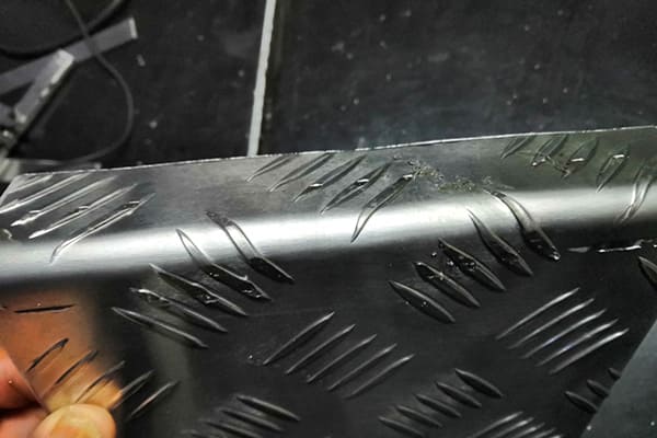 7005 알루미늄 플레이트의 굽힘 테스트